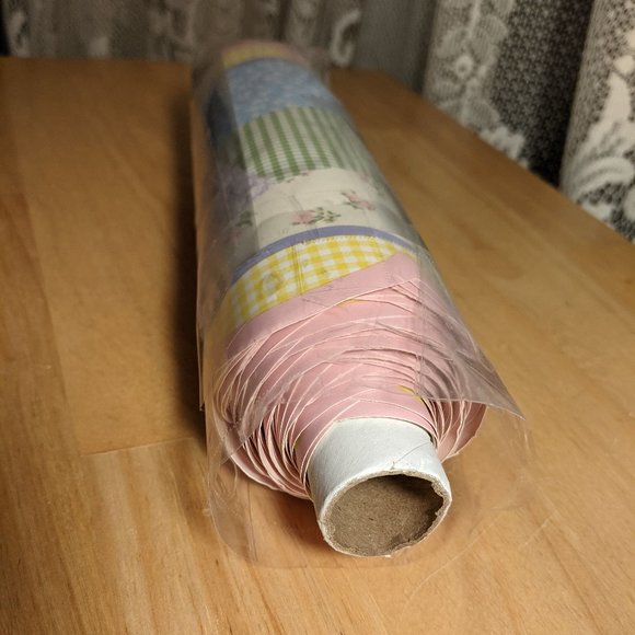 NEW Kids Line Isabella Pastel Flowers & Patchwork Wall Paper Border - Picture 8 of 9